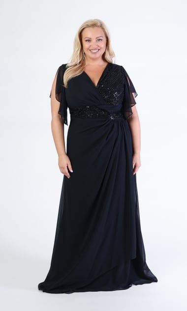 Sukienka wieczorowa LETICIA czarna 50