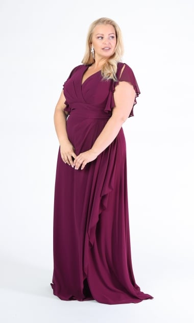 Sukienka wieczorowa LUISA fioletowa 44