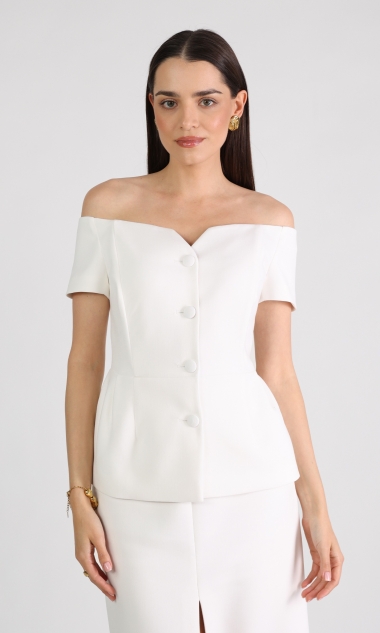 Marynarka damska AMARA ivory